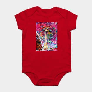 CN Tower Swirl Baby Bodysuit